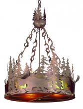 Meyda Blue 50173 - 16&#34;W Moose at Dusk Inverted Pendant