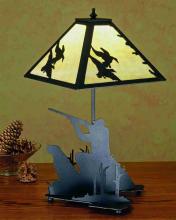 Meyda Blue 50400 - 15.5&#34;H Duck Hunter W/Dog Accent Lamp