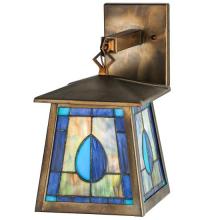 Meyda Blue 50524 - 7&#34; Wide Mackintosh Leaf Hanging Wall Sconce