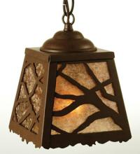Meyda Blue 50939 - 6&#34; Square Branches Mini Pendant