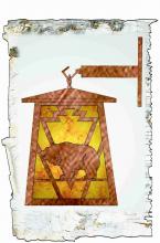 Meyda Blue 51494 - 7.5&#34;W Lone Grizzly Bear Hanging Wall Sconce