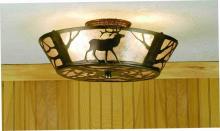 Meyda Blue 51495 - 16&#34; Wide Elk on the Loose Flushmount