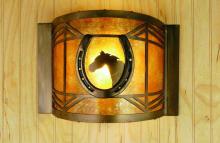Meyda Blue 51502 - 12&#34;W Horseshoe Wall Sconce