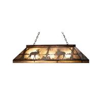 Meyda Blue 65098 - 48"L Moose at Lake Oblong Pendant