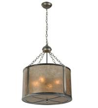 Meyda Blue 68316 - 20&#34;W Smythe Craftsman Inverted Pendant