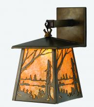 Meyda Blue 70680 - 7&#34;W Quiet Pond Hanging Wall Sconce