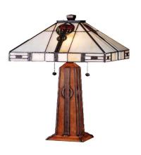 Meyda Blue 70965 - 23.5&#34;H Parker Poppy Table Lamp