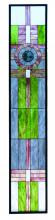 Meyda Blue 72445 - 15.25&#34;W X 83.75&#34;H Maxfield Parrish Custom Stained Glass Window