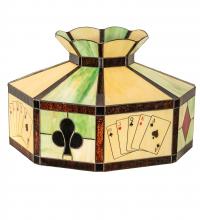 Meyda Blue 81305 - 21&#34; Wide Poker Face Shade