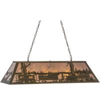 Meyda Blue 81347 - 48&#34;L Train Oblong Pendant