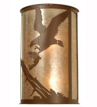 Meyda Blue 81493 - 12&#34;W Strike of the Eagle Wall Sconce