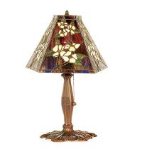 Meyda Blue 81619 - 19&#34; High Oriental Peony Accent Lamp