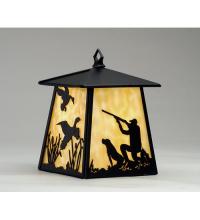Meyda Blue 82645 - 7&#34; Wide Duck Hunter W/Dog Hanging Wall Sconce