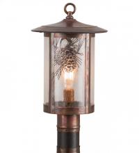 Meyda Blue 90623 - 10&#34;W Fulton Winter Pine Post Mount