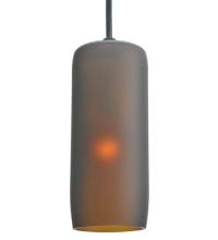 Meyda Blue 99425 - 3&#34;W Venice Frosted Amber Wine Bottle Mini Pendant