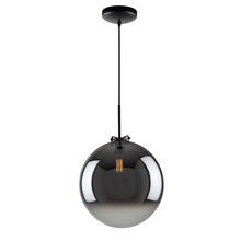 Artcraft AC11901BK - Orsa Collection 1-Light 14&#34; Pendant Mirror Glass