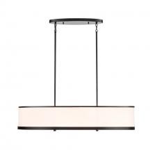 Artcraft AC12164BK - High Street 8 Light Island Light 15&#34;, Black