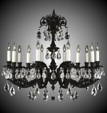 American Brass & Crystal CH2005-A-07G-PI - 12 Light Finisterra Chandelier