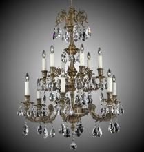 American Brass & Crystal CH2007-A-08G-ST - 6+6 Light Finisterra Chandelier