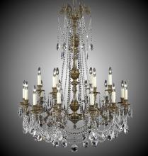 American Brass & Crystal CH2058-A-02G-ST - 6+12 Light Finisterra with draping Chandelier