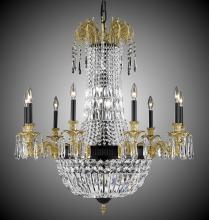 American Brass & Crystal CH2143-P-05S-ST - 9+9 Light Finisterra Chandelier