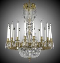 American Brass & Crystal CH2343-P-05S-07G-ST - 18 Light Extended Finisterra Chandelier