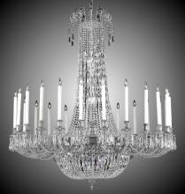American Brass & Crystal CH2344-P-05S-16G-ST - 24 Light Extended Finisterra Chandelier