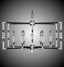 American Brass & Crystal CH3604-37G-38G-ST - 6 Light Magro Cage Chandelier