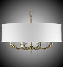 American Brass & Crystal CH5427-32G-36G-ST-PG - 32 inch Kensington Drum Shade Chandelier