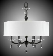 American Brass & Crystal CH5485-O-35S-ST-PG - 24 inch Kensington Empire Drum Shade Chandelier