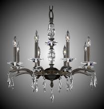 American Brass & Crystal CH5504-G-37G-38G-ST - 8 Light Kaya Chandelier