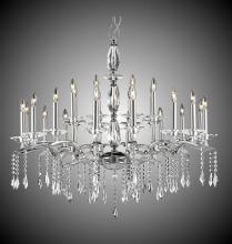 American Brass & Crystal CH5538-G-37G-38G-ST - 8+16 Light Two Tier Kaya Chandelier