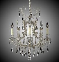 American Brass & Crystal CH7011-B-10G-PI - 4 Light Parisian Chandelier