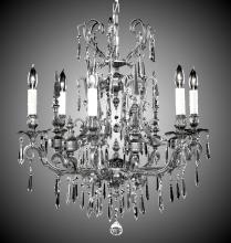 American Brass & Crystal CH7012-ALN-01G-PI - 6 Light Parisian Chandelier