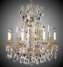 American Brass & Crystal CH7015-B-01G-PI - 10 Light Parisian Chandelier
