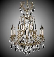 American Brass & Crystal CH7016-A-07G-ST - 6 Light Parisian Chandelier