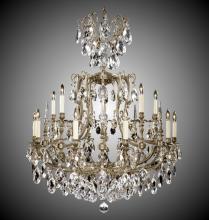 American Brass & Crystal CH7028-A-02G-ST - 10+5 Light Parisian Chandelier