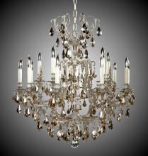 American Brass & Crystal CH7033-B-01G-PI - 10+5 Light Parisian Chandelier