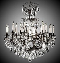 American Brass & Crystal CH7036-O-01G-ST - 12+6 Light Parisian Chandelier