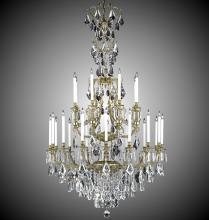 American Brass & Crystal CH7336-A-04G-PI - 8+16 Light Parisian Chandelier