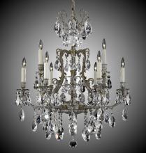 American Brass & Crystal CH7423-A-03G-ST - 6+3 Light Parisian Chandelier