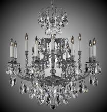 American Brass & Crystal CH7425-A-10W-PI - 8+4 Light Parisian Chandelier