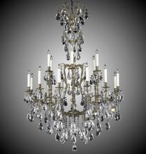 American Brass & Crystal CH7535-A-05S-ST - 6+12 Light New Parisian Chandelier