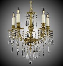 American Brass & Crystal CH7813-U-08G-ST - 5 Light Parisian Spire Chandelier