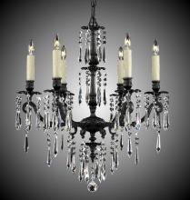 American Brass & Crystal CH7814-ULN-01G-PI - 6 Light Parisian Spire Chandelier