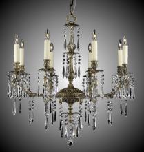 American Brass & Crystal CH7815-ULN-01G-PI - 8 Light Parisian Spire Chandelier
