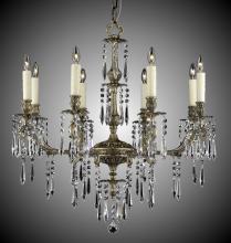 American Brass & Crystal CH7815-U-07G-ST - 8 Light Parisian Spire Chandelier