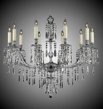 American Brass & Crystal CH7816-U-07G-PI - 10 Light Parisian Spire Chandelier