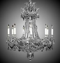 American Brass & Crystal CH8143-P-07G-PI - 9+9 Light Valencia Chandelier