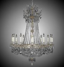 American Brass & Crystal CH8144-P-02G-PI - 12+ 12 Light Valencia Chandelier